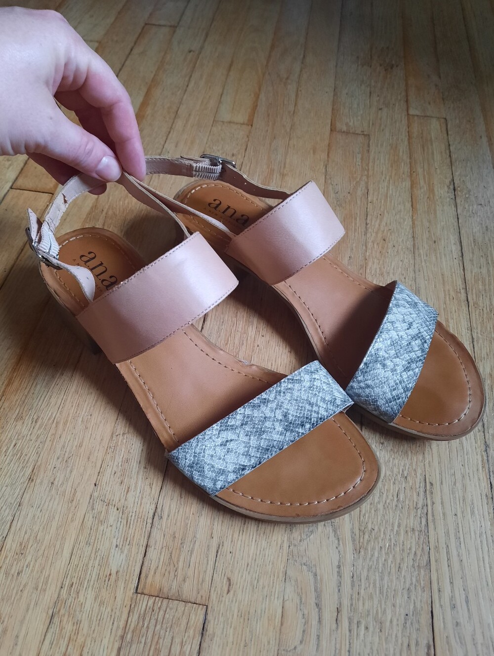 a.n.a Leather Sandals